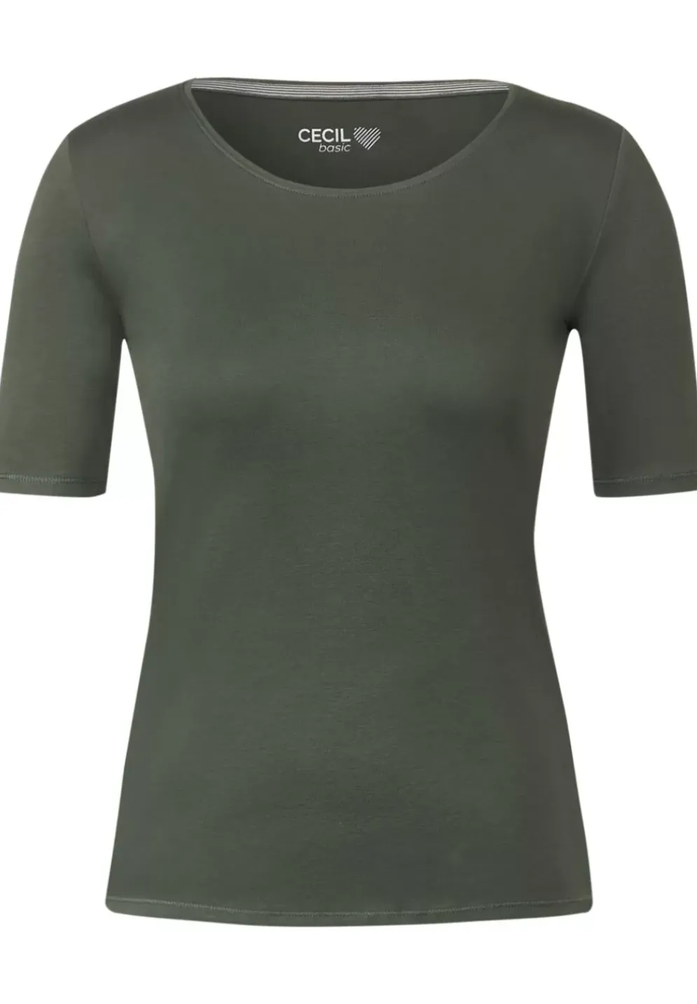 T-Shirt In Unifarbe