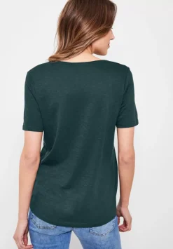 T-Shirt In Unifarbe