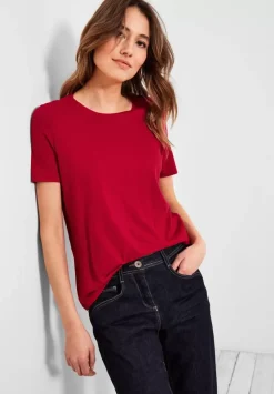 T-Shirt In Unifarbe