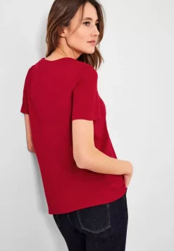 T-Shirt In Unifarbe
