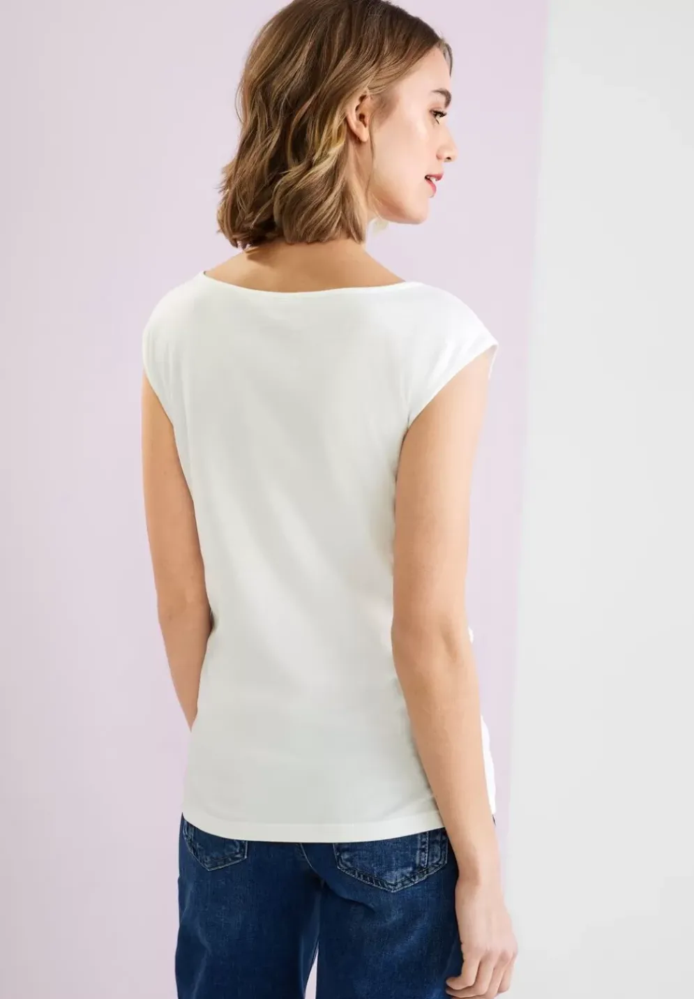 T-Shirt In Unifarbe