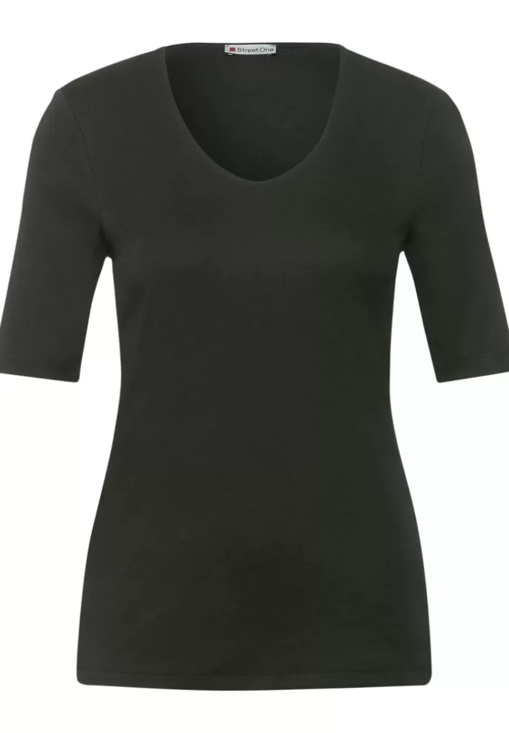 T-Shirt In Unifarbe