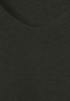T-Shirt In Unifarbe