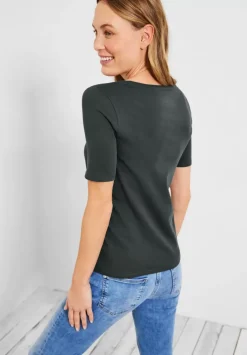 T-Shirt In Unifarbe