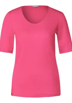 T-Shirt In Unifarbe