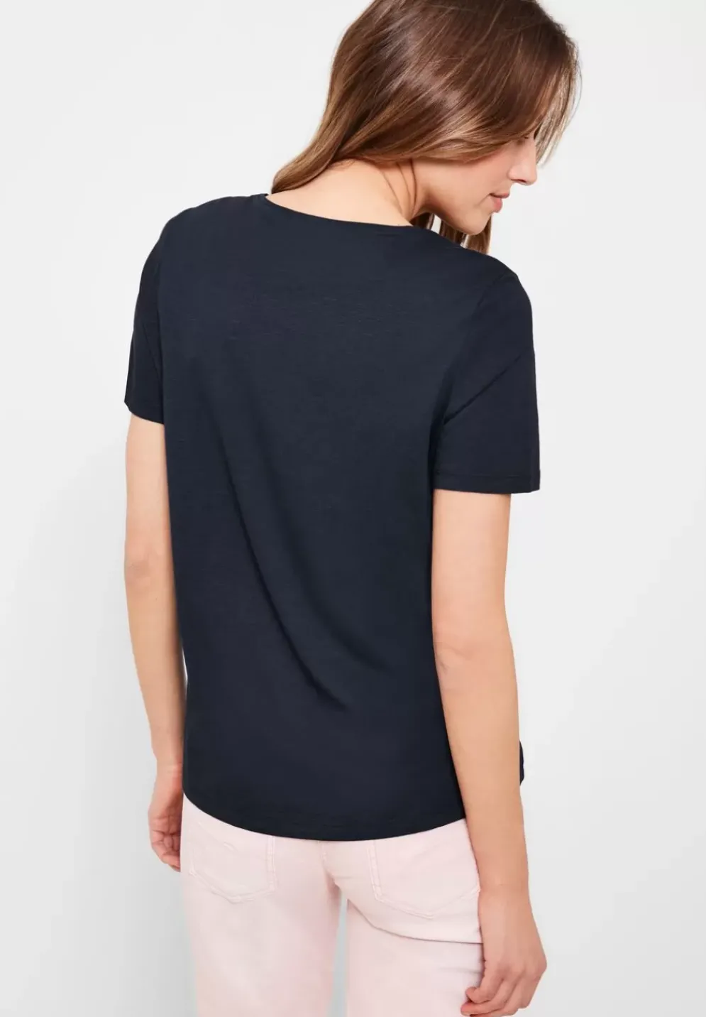 T-Shirt In Unifarbe
