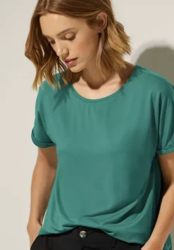 T-Shirt In Unifarbe