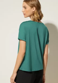T-Shirt In Unifarbe