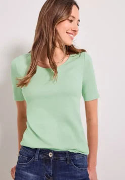 T-Shirt In Unifarbe