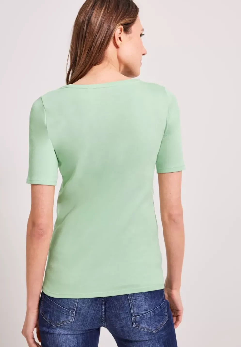 T-Shirt In Unifarbe