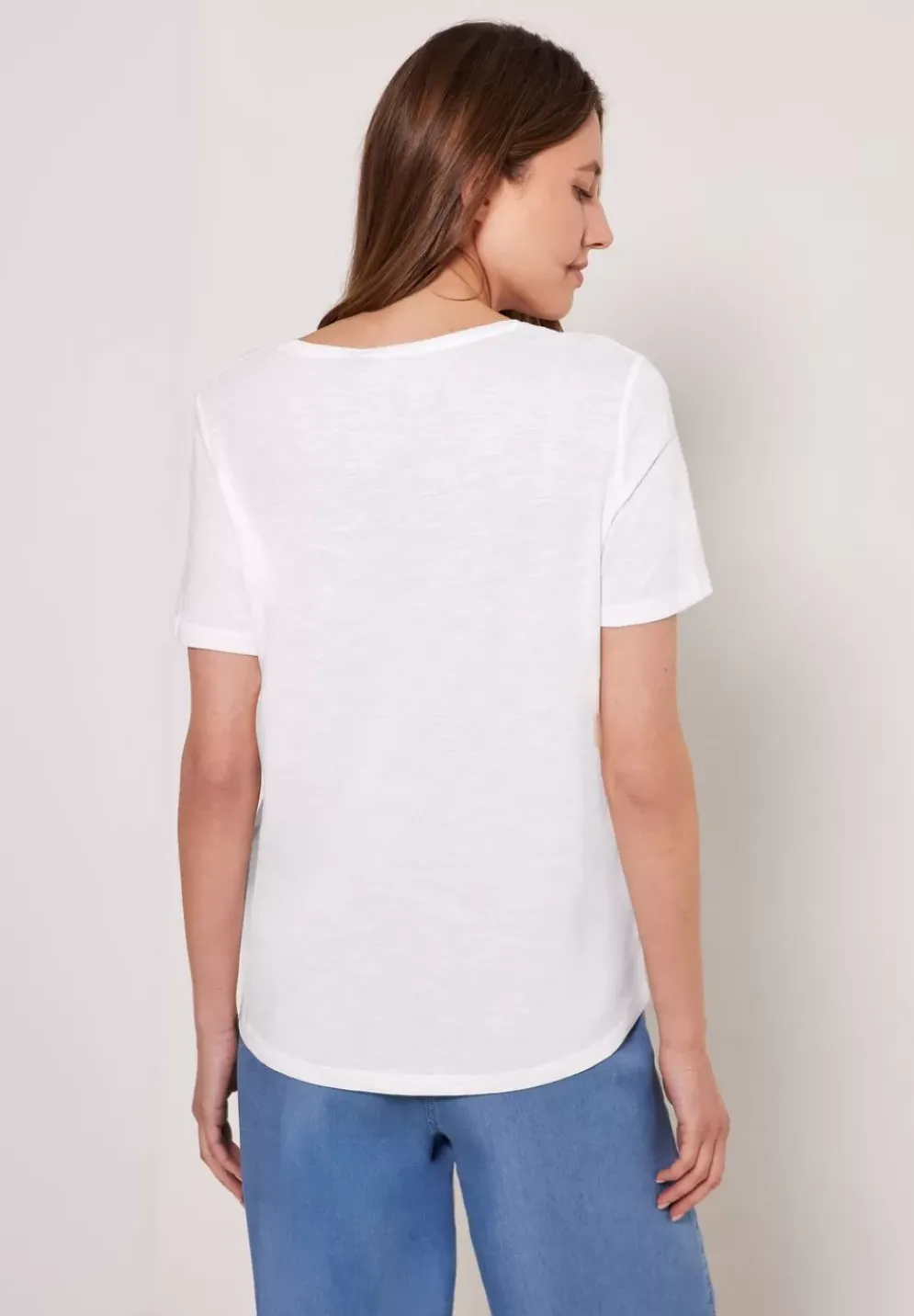T-Shirt In Unifarbe