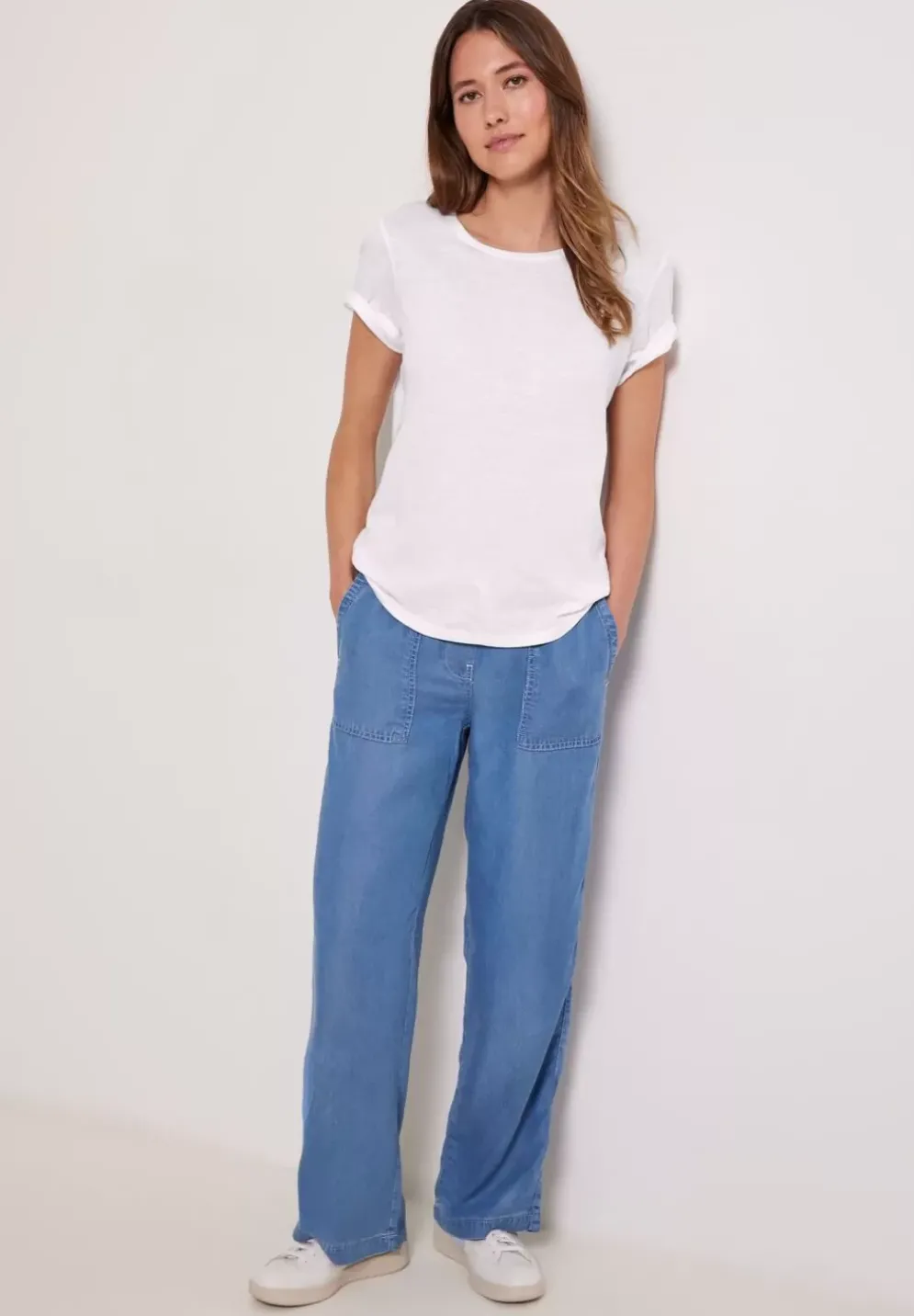 T-Shirt In Unifarbe