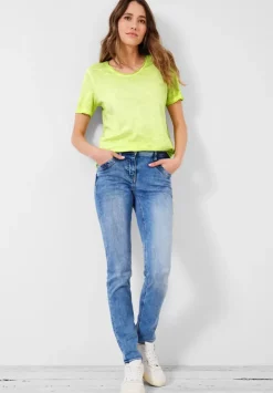 T-Shirt In Unifarbe