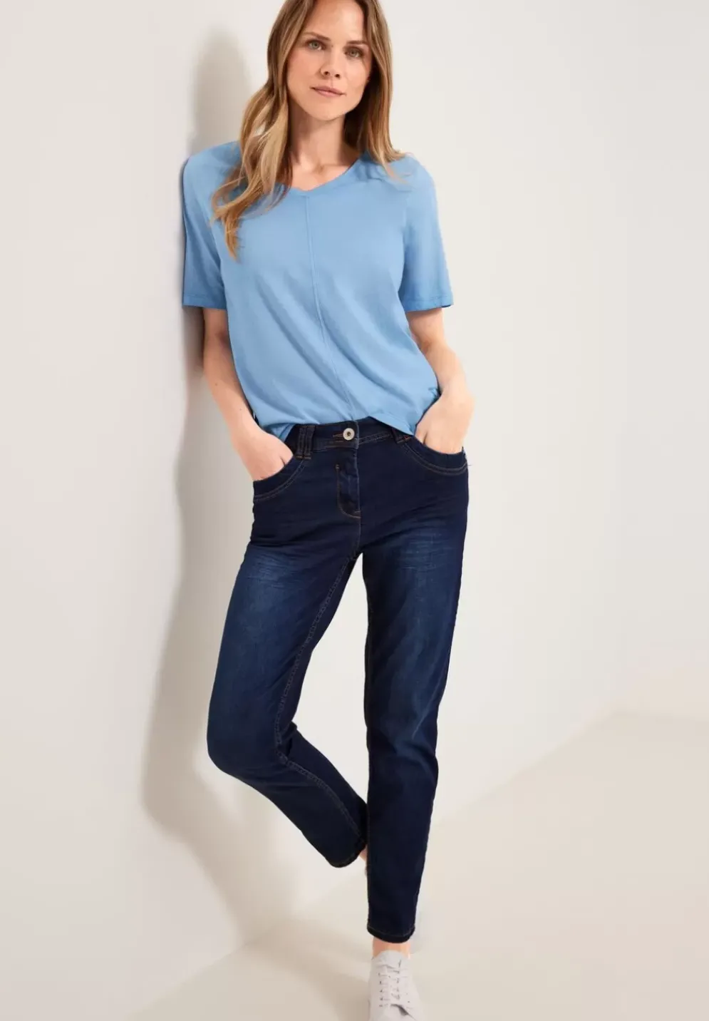 T-Shirt In Washed Optik