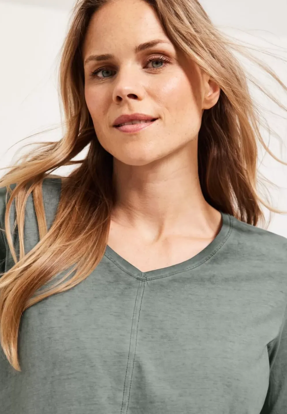 T-Shirt In Washed Optik