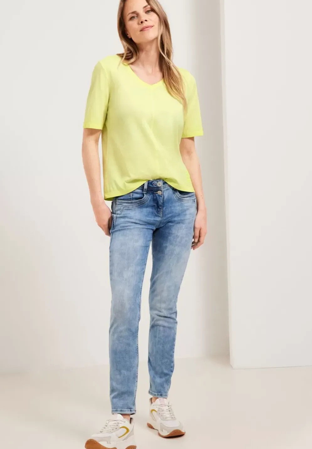 T-Shirt In Washed Optik