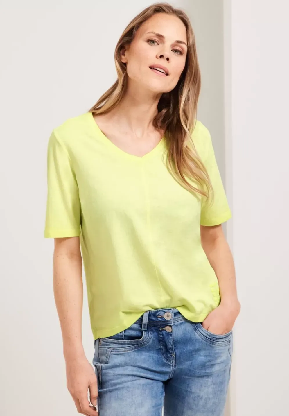 T-Shirt In Washed Optik