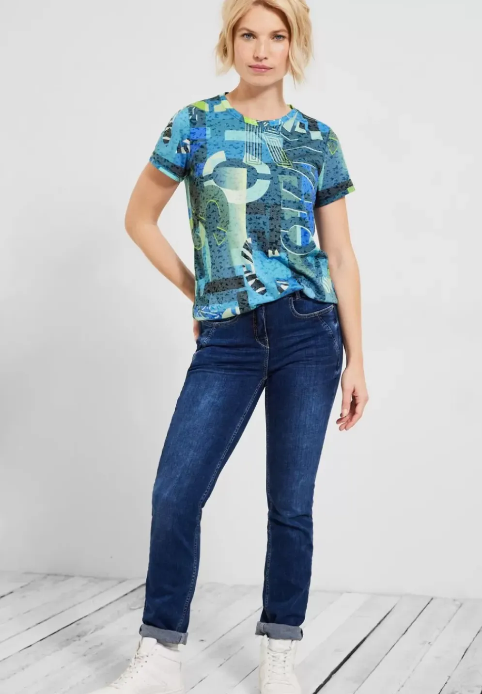 T-Shirt Mit Alloverprint