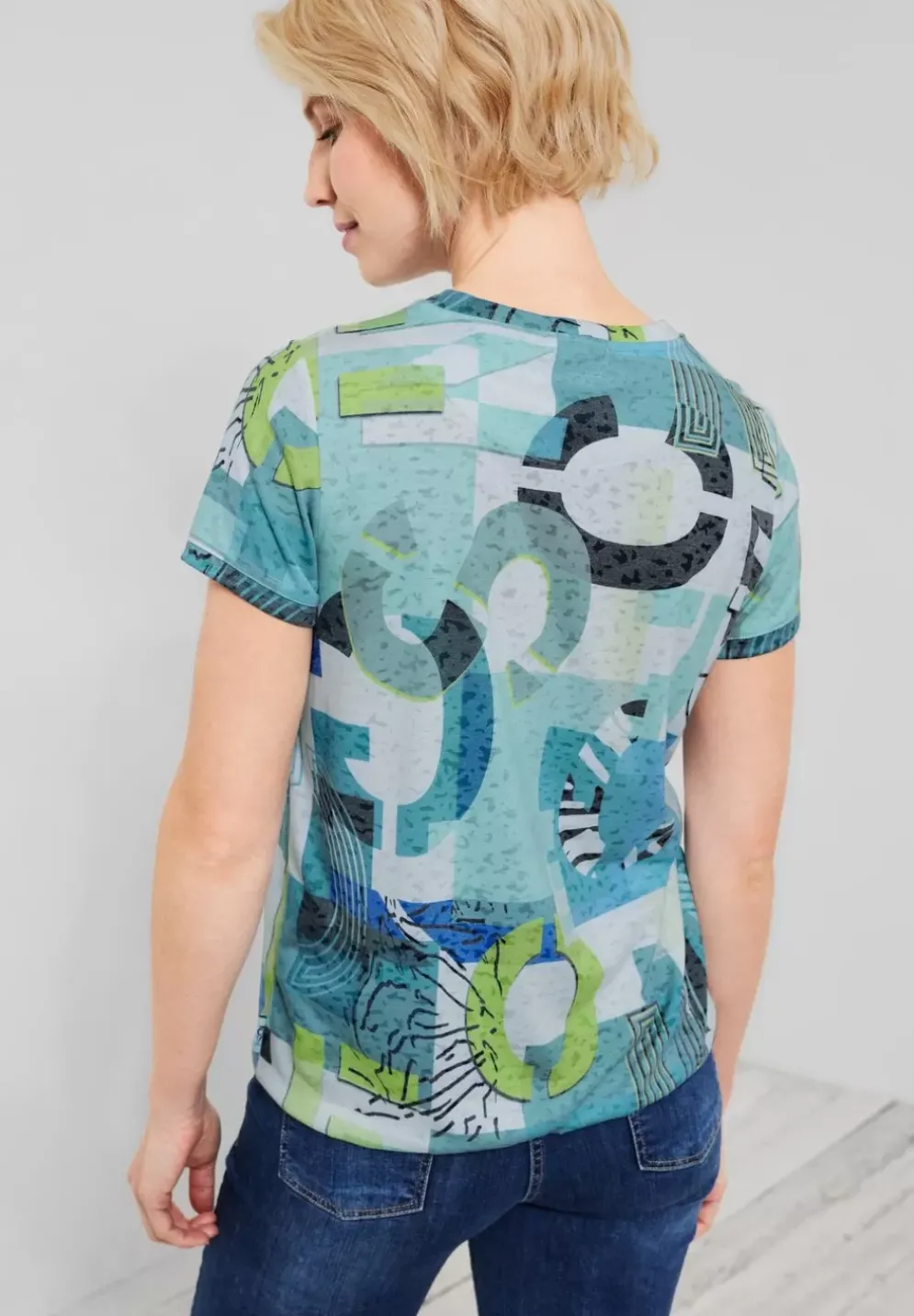 T-Shirt Mit Alloverprint
