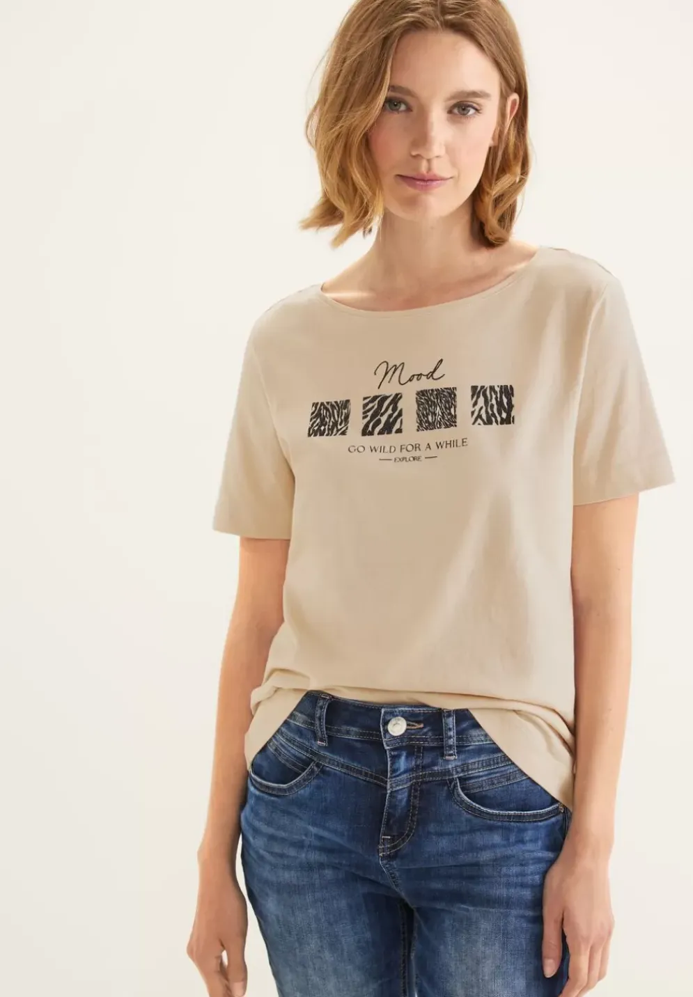 T-Shirt Mit Artwork Print