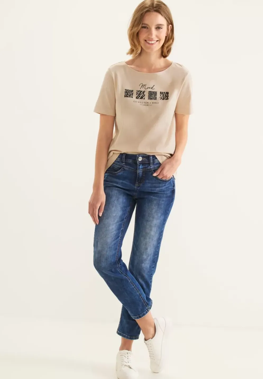 T-Shirt Mit Artwork Print
