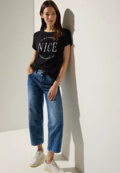 T-Shirt Mit Artwork Print