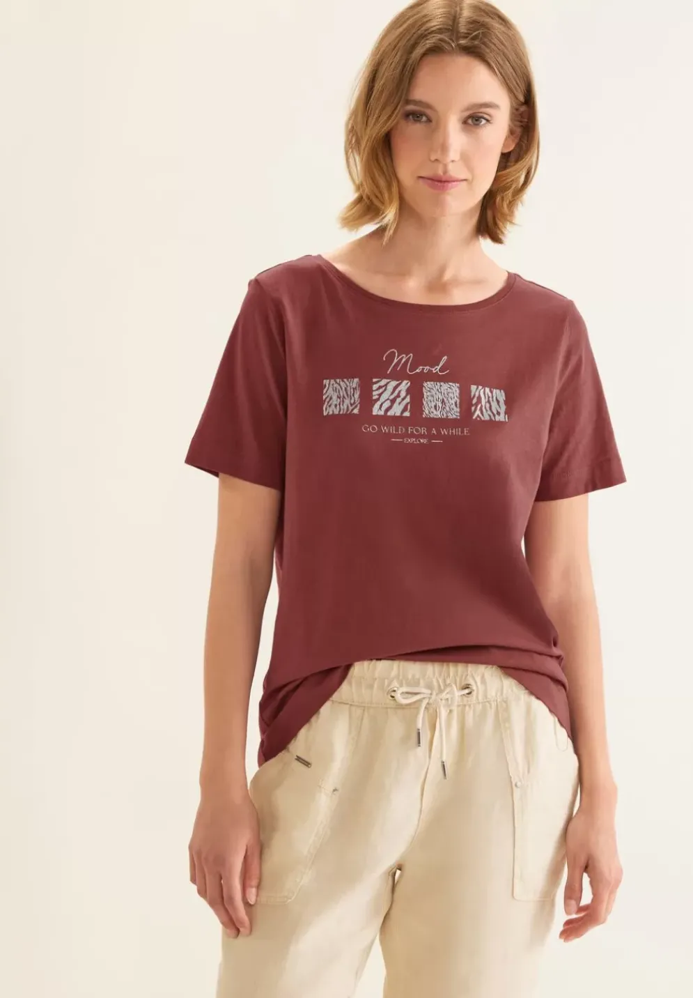 T-Shirt Mit Artwork Print