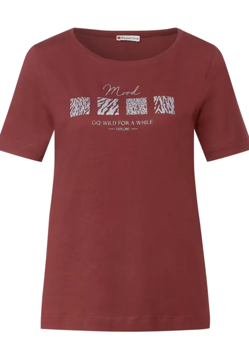 T-Shirt Mit Artwork Print