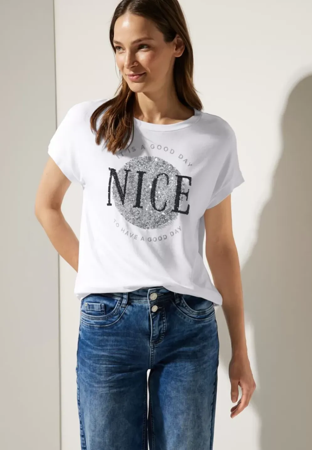 T-Shirt Mit Artwork Print