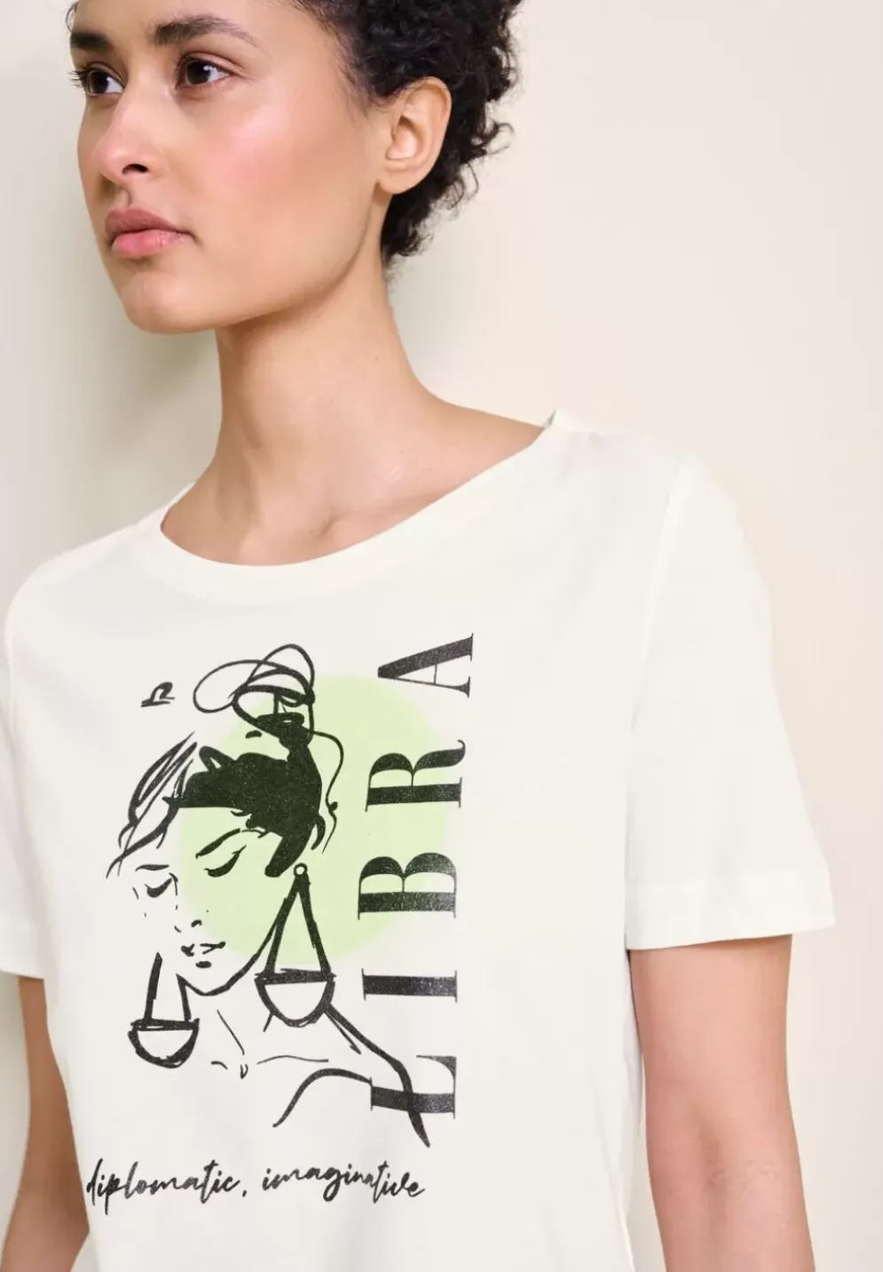 T-Shirt Mit Astro Print