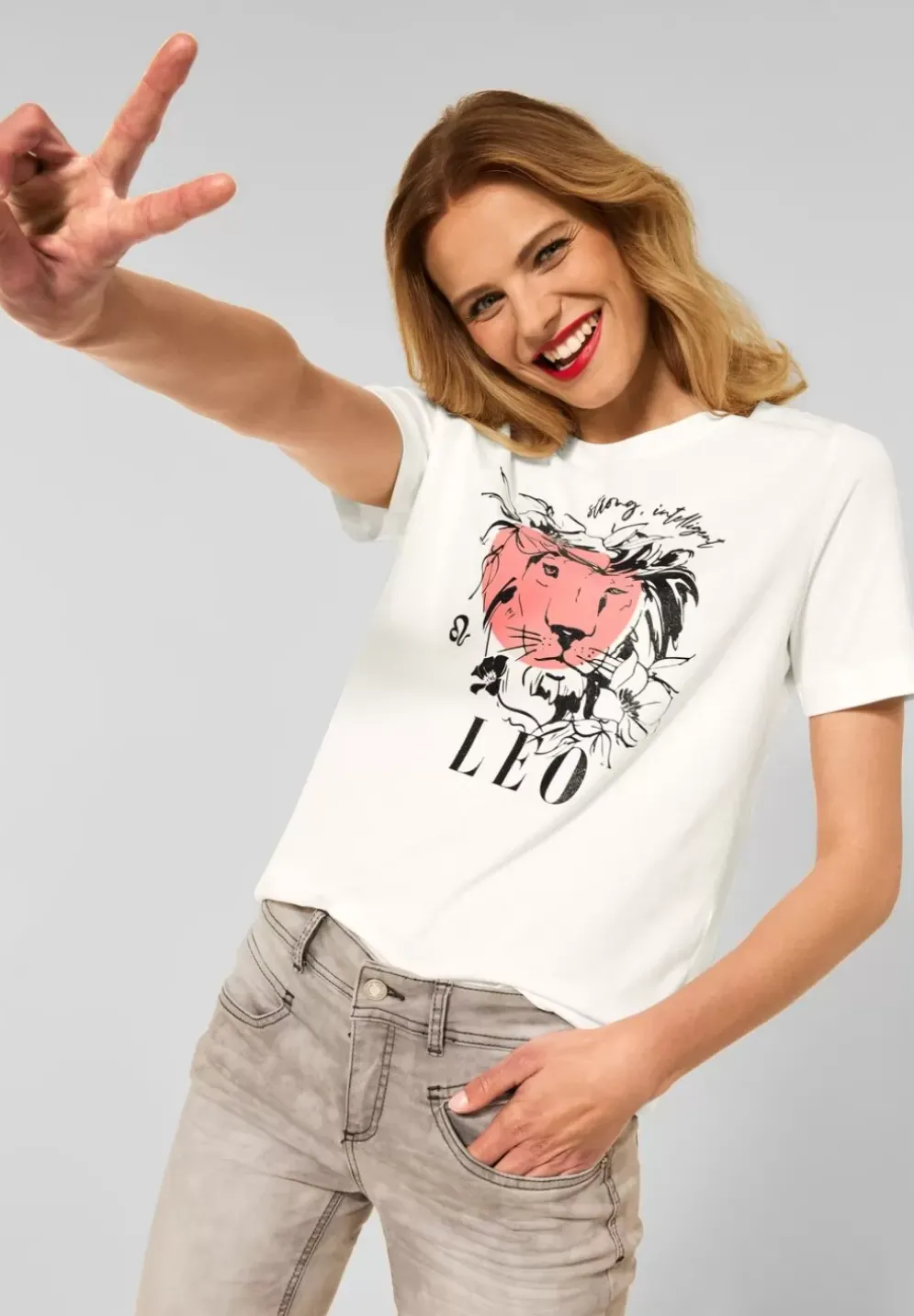 T-Shirt Mit Astro Print