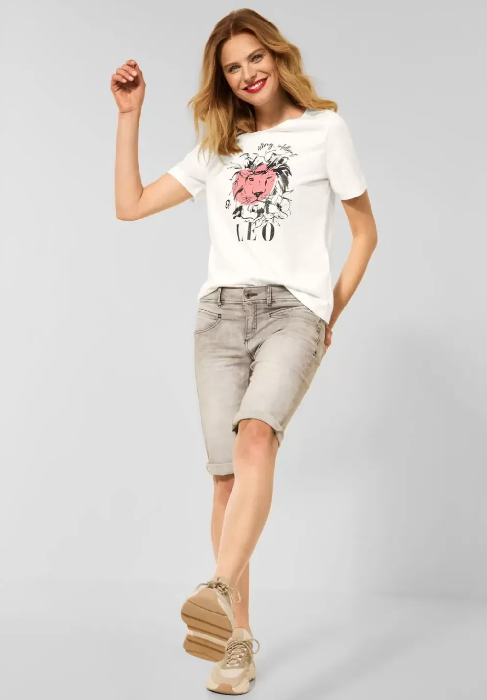 T-Shirt Mit Astro Print