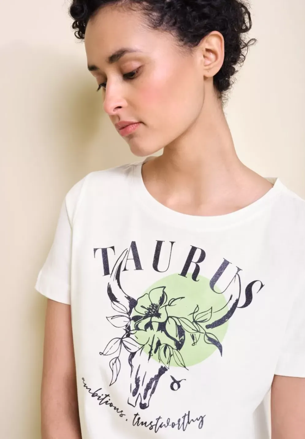 T-Shirt Mit Astro Print