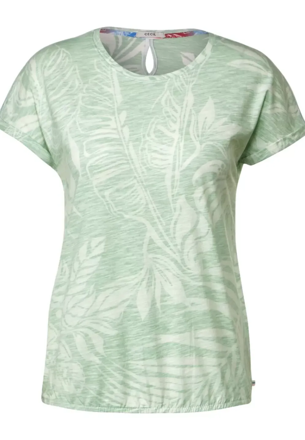 T-Shirt Mit Blatterprint