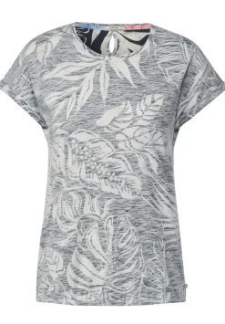 T-Shirt Mit Blatterprint