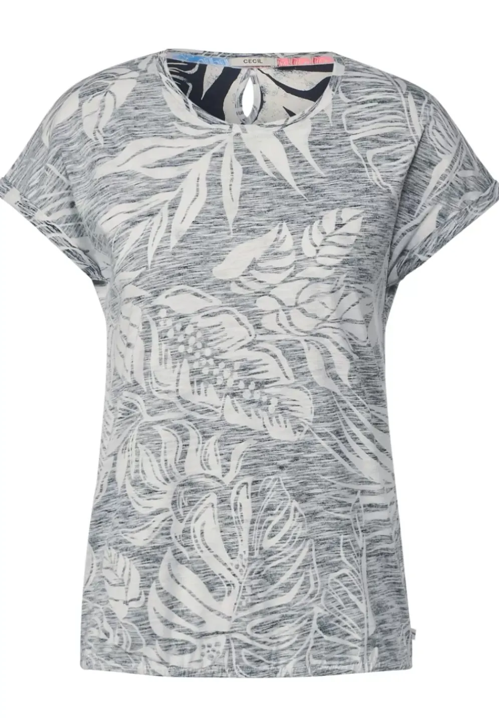 T-Shirt Mit Blatterprint