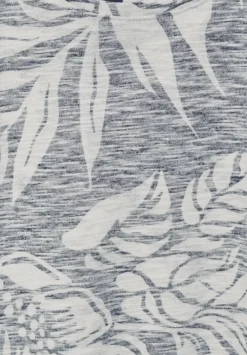 T-Shirt Mit Blatterprint