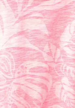 T-Shirt Mit Blatterprint