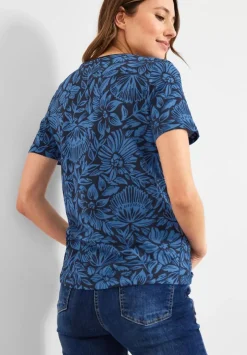 T-Shirt Mit Blumenmuster