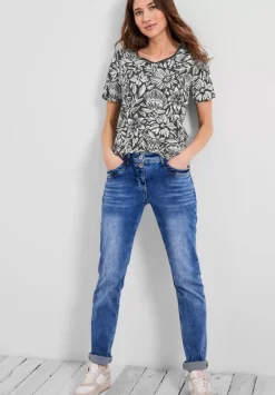 T-Shirt Mit Blumenmuster
