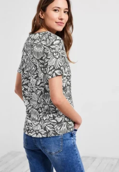 T-Shirt Mit Blumenmuster
