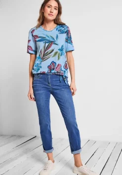T-Shirt Mit Blumenprint