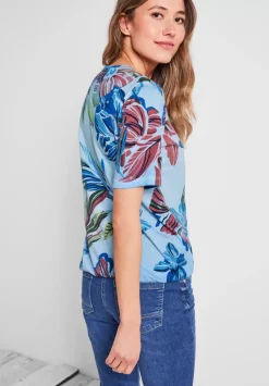 T-Shirt Mit Blumenprint