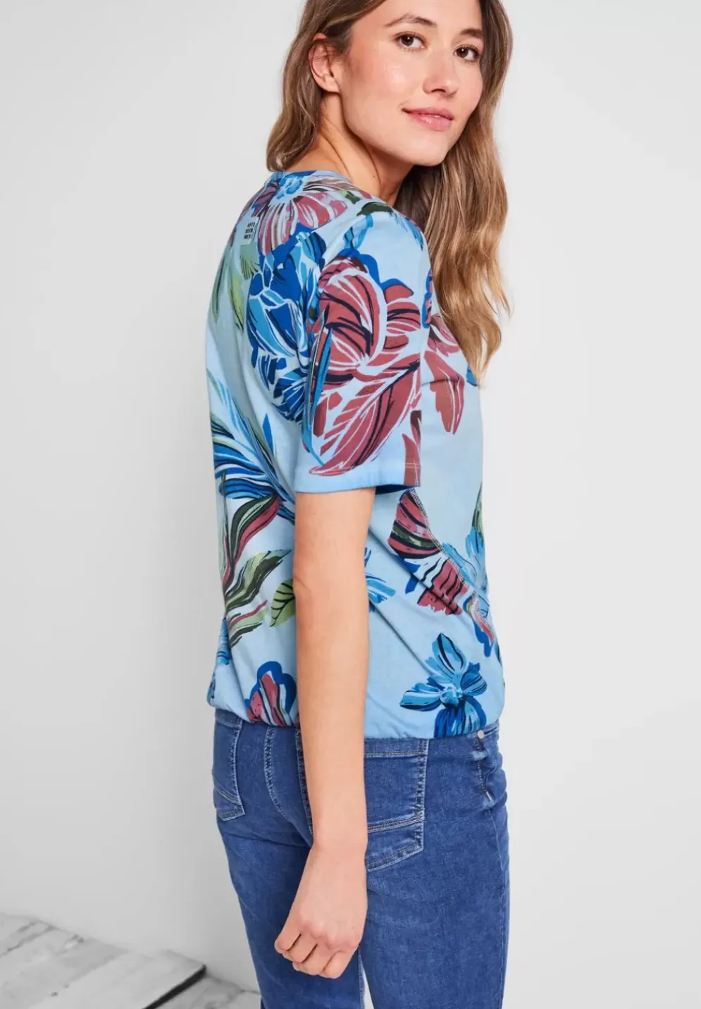 T-Shirt Mit Blumenprint