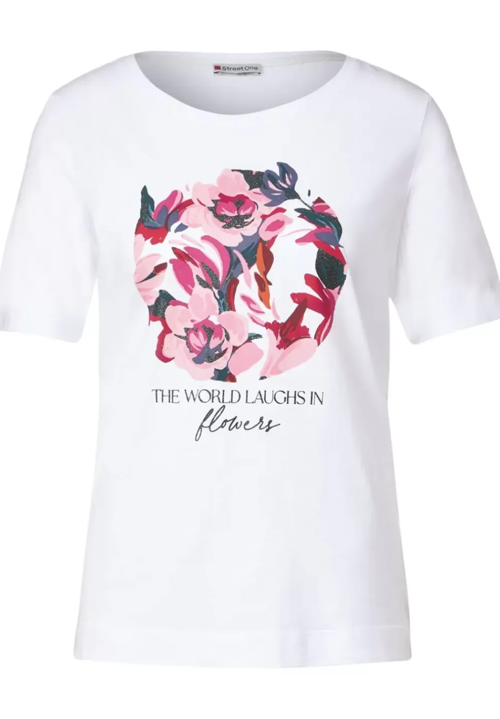 T-Shirt Mit Blumenprint