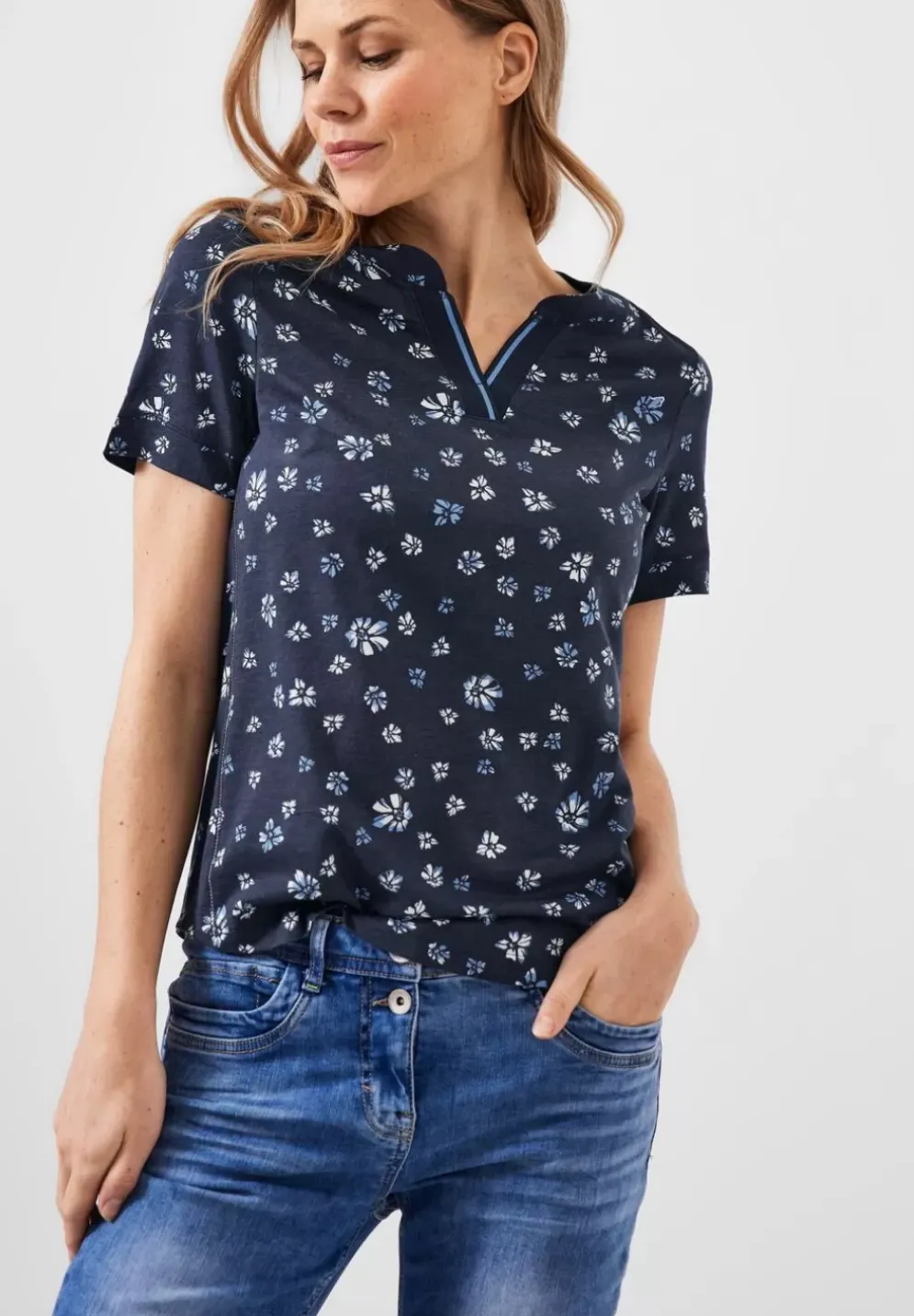 T-Shirt Mit Blumenprint