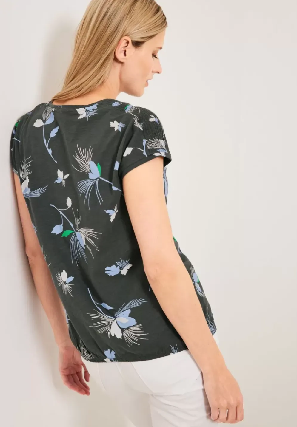 T-Shirt Mit Blumenprint
