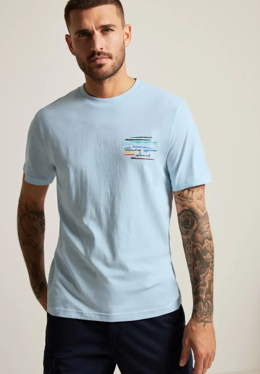T-Shirt Mit Brustprint
