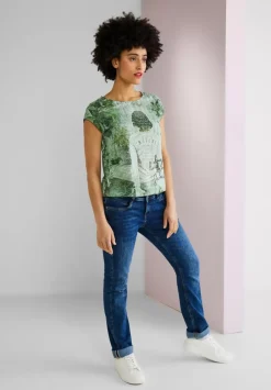 T-Shirt Mit Burn Out Artwork