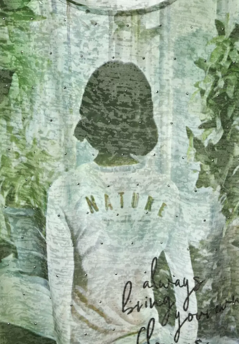 T-Shirt Mit Burn Out Artwork